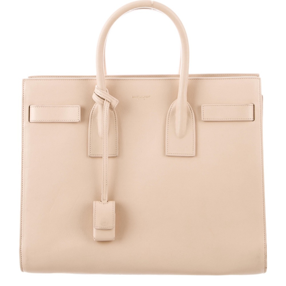Yves Saint Laurent Small Cream Sac de Jour